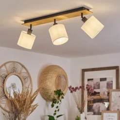 Plafonnieralsen Bois Fonce, 3 Lumieres