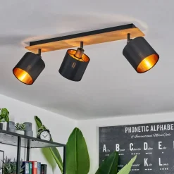Plafonnieralsen Ecru, Noir, 3 Lumieres