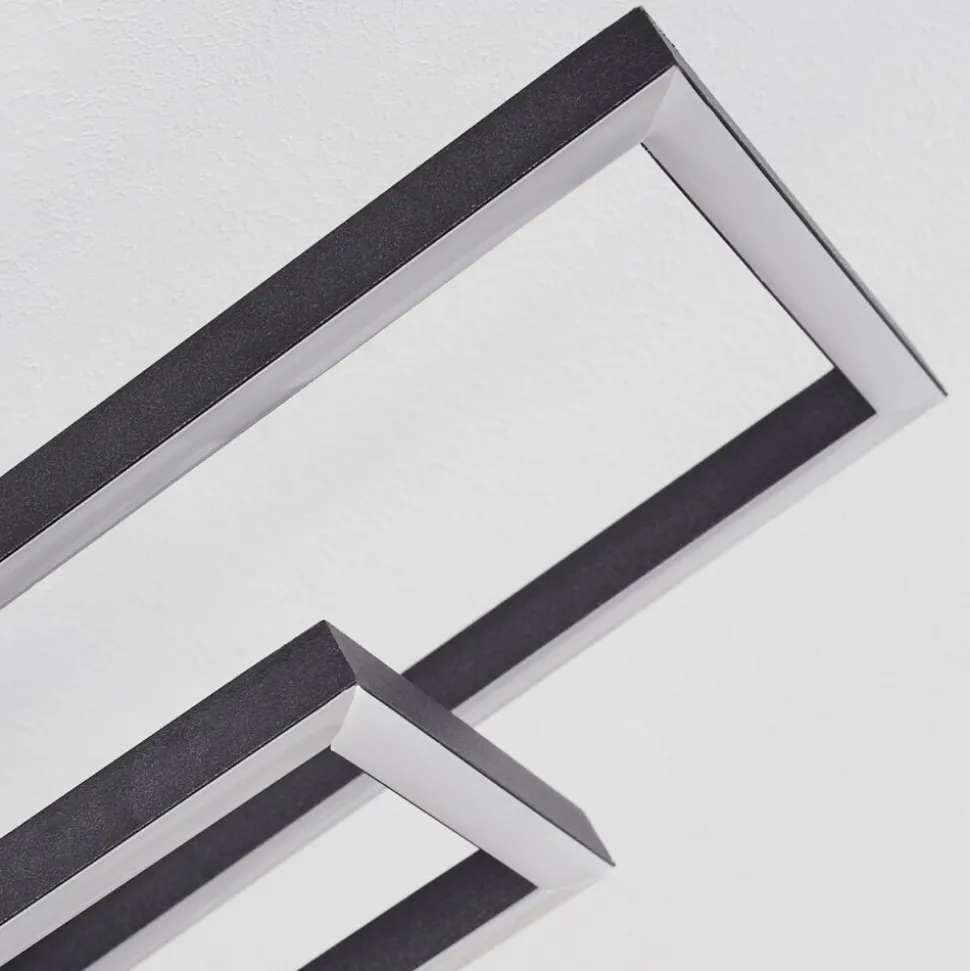 Plafonnieravelal Led Bois Clair, Couleur Bois, Noir, 1 Lumiere