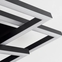 Plafonniercavareno Led Noir, 1 Lumiere