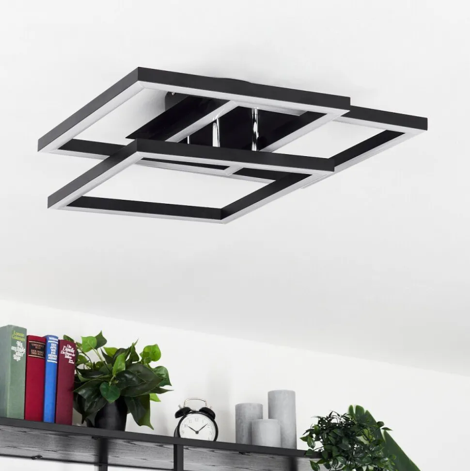 Plafonniercavareno Led Noir, 1 Lumiere