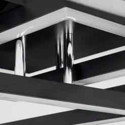 Plafonniercavareno Led Noir, 1 Lumiere