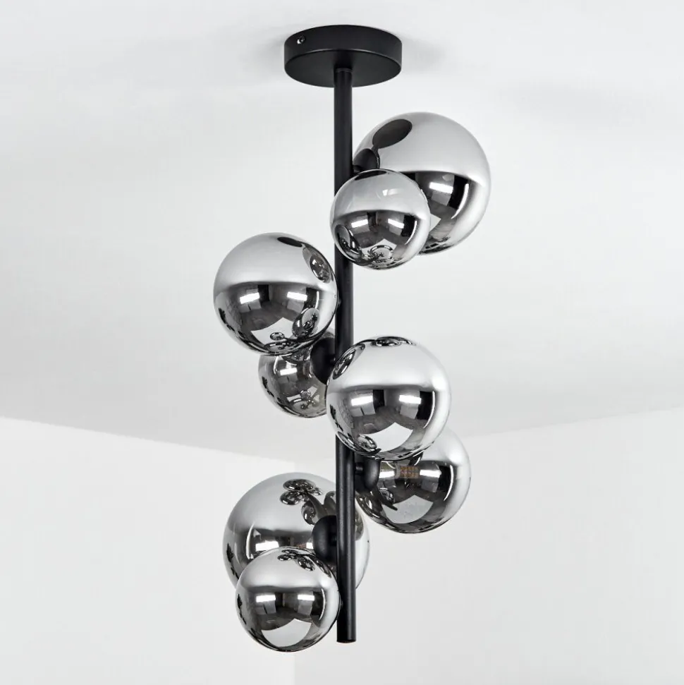 Plafonnierchehalis Noir, 8 Lumieres