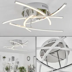 Plafonniercross Led Chrome, 5 Lumieres