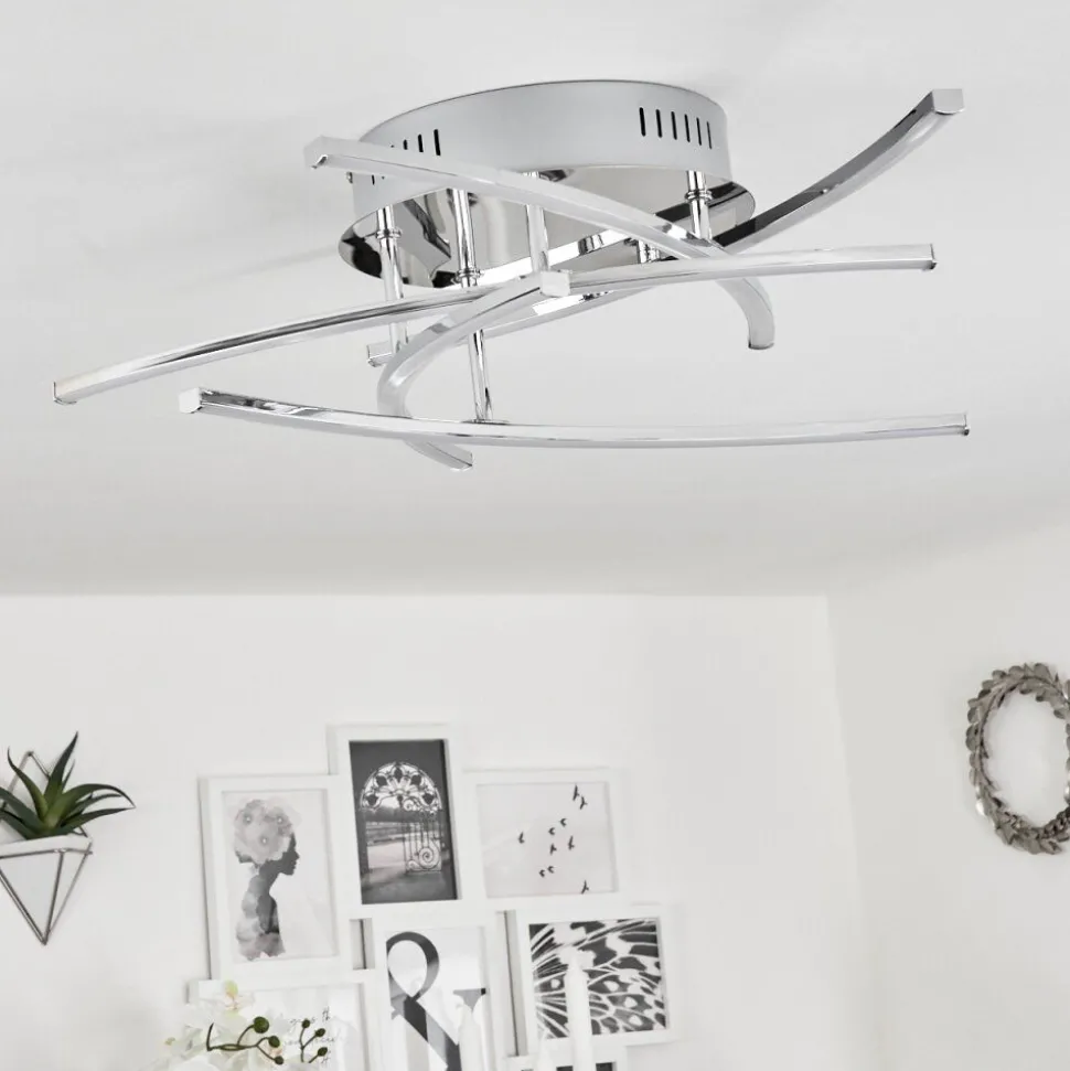 Plafonniercross Led Chrome, 5 Lumieres