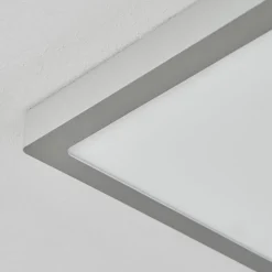Plafonnierfinsrud Led Argente, 1 Lumiere