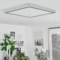 Plafonnierfinsrud Led Argente, 1 Lumiere