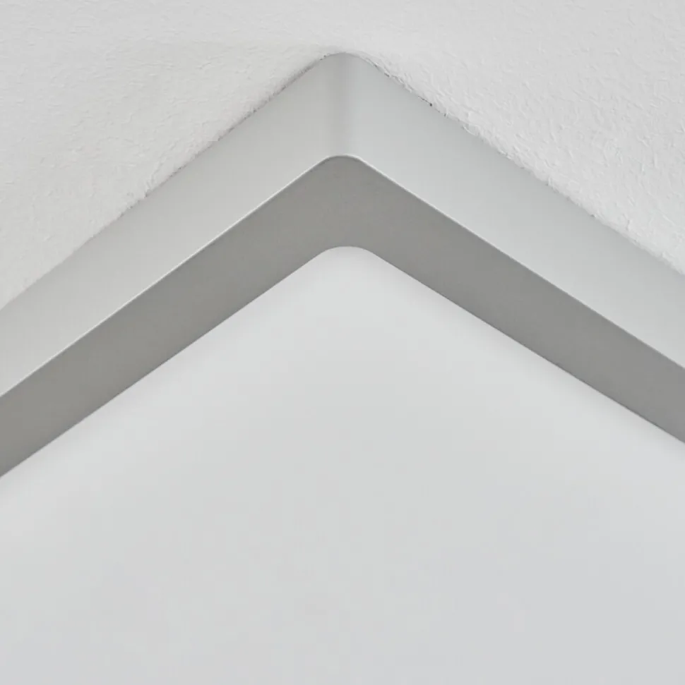 Plafonnierfinsrud Led Argente, 1 Lumiere