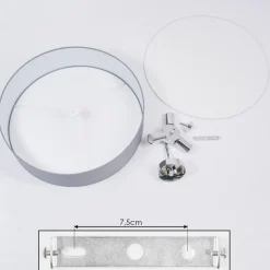 Plafonnierfoggia Chrome, 3 Lumieres