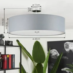 Plafonnierfoggia Chrome, 3 Lumieres