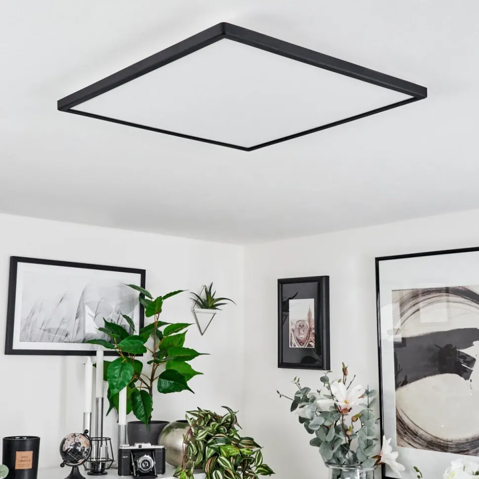 Plafonnierfolgares Led Noir, 1 Lumiere