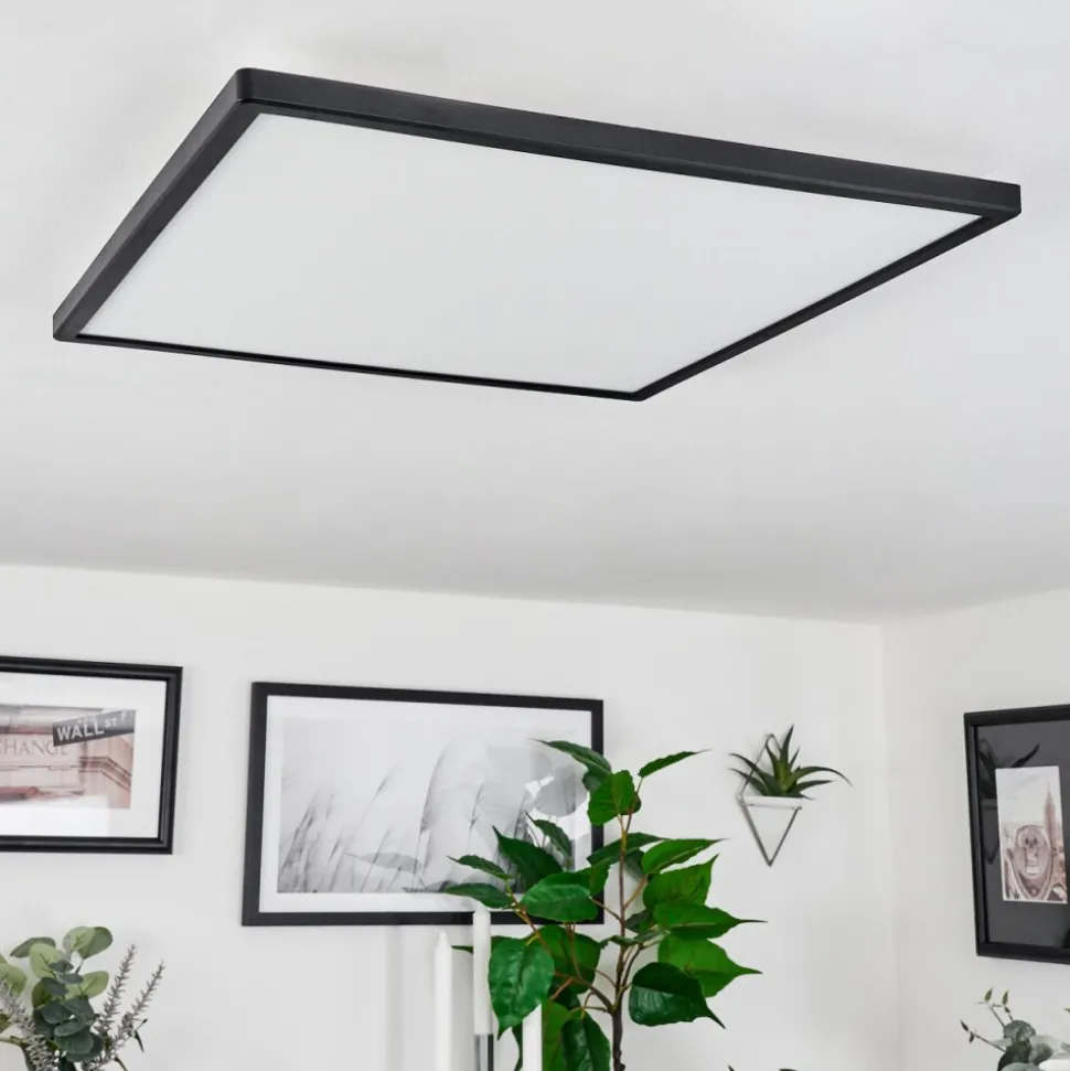 Plafonnierfolgares Led Noir, 1 Lumiere