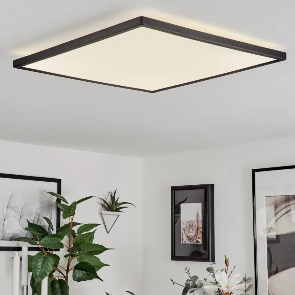 Plafonnierfolgares Led Noir, 1 Lumiere