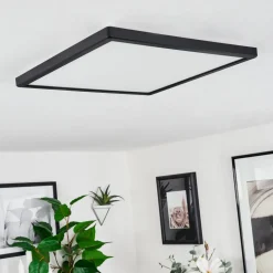 Plafonnierfolgares Led Noir, 1 Lumiere