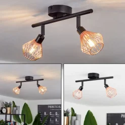 Plafonniergronhoj Noir, 2 Lumieres