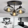 Plafonnierhaikala Noir, 3 Lumieres