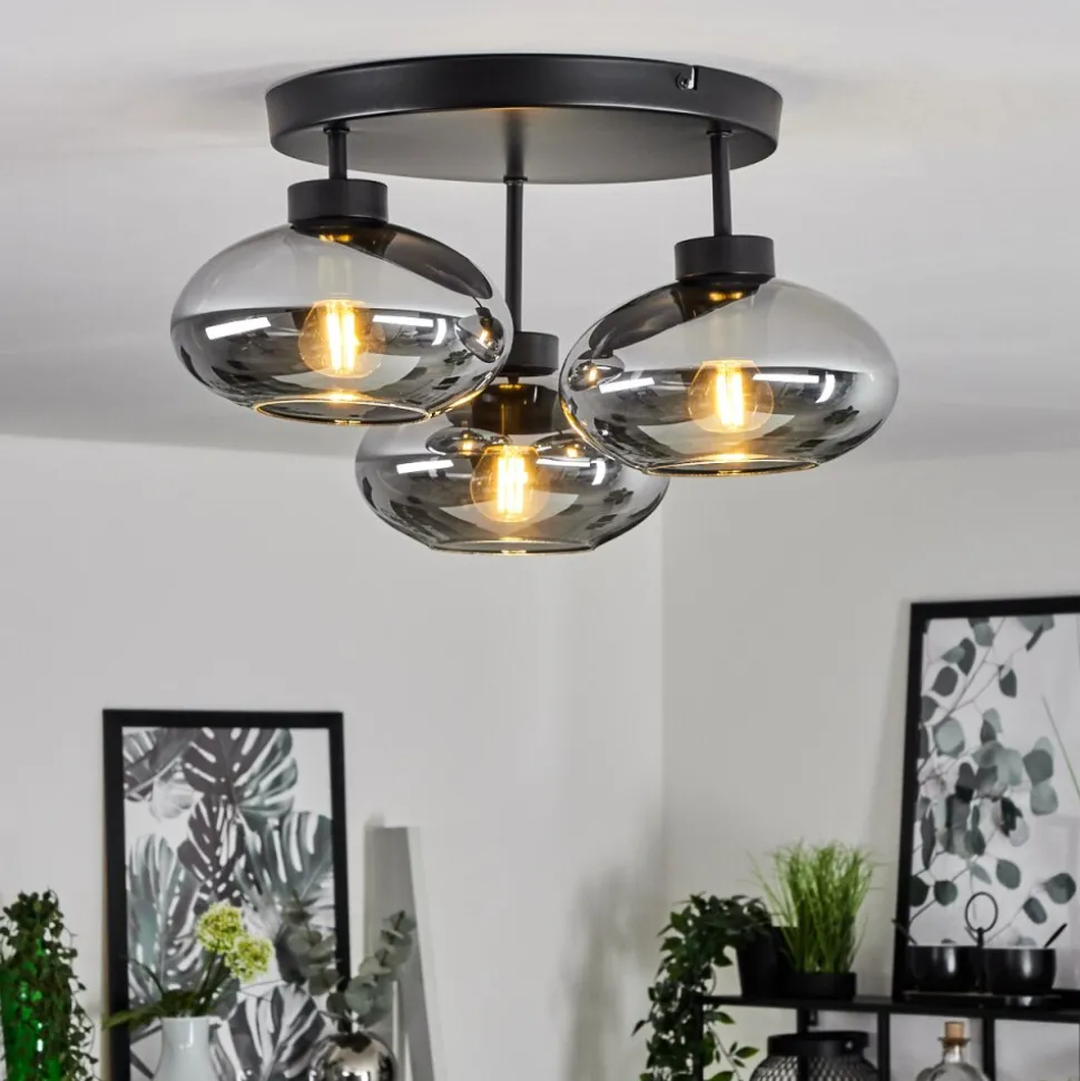 Plafonnierhaikala Noir, 3 Lumieres