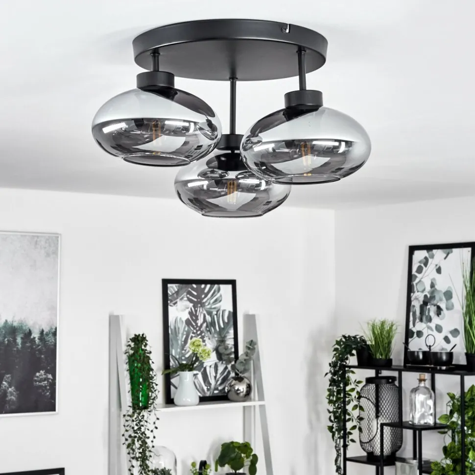 Plafonnierhaikala Noir, 3 Lumieres