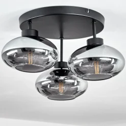 Plafonnierhaikala Noir, 3 Lumieres