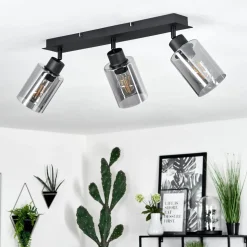 Plafonnierhunouri Noir, 3 Lumieres