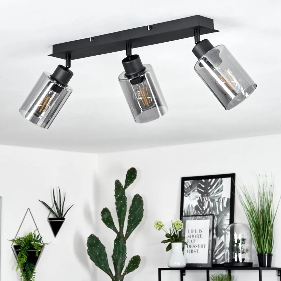 Plafonnierhunouri Noir, 3 Lumieres