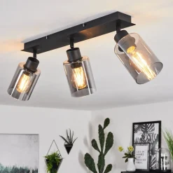 Plafonnierhunouri Noir, 3 Lumieres