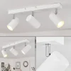 Plafonnierjavel Chrome, Blanc, 3 Lumieres