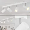 Plafonnierjavel Chrome, Blanc, 4 Lumieres