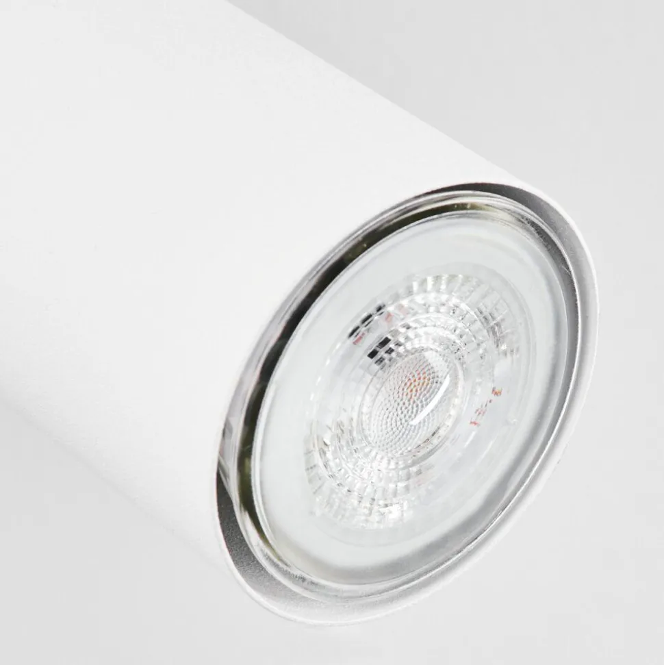 Plafonnierjavel Chrome, Blanc, 4 Lumieres