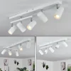 Plafonnierjavel Chrome, Blanc, 5 Lumieres