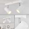 Plafonnierjavel Chrome, Blanc, 2 Lumieres