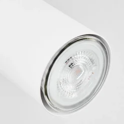 Plafonnierjavel Chrome, Blanc, 2 Lumieres
