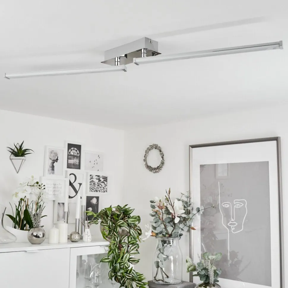 Plafonnierkudus Led Chrome, 1 Lumiere