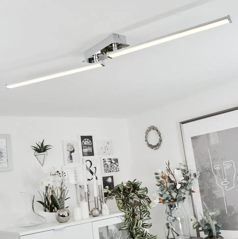 Plafonnierkudus Led Chrome, 1 Lumiere