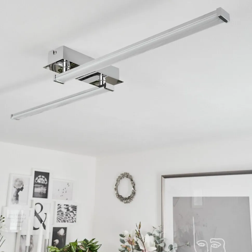 Plafonnierkudus Led Chrome, 1 Lumiere