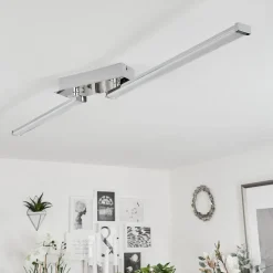 Plafonnierkudus Led Chrome, 1 Lumiere