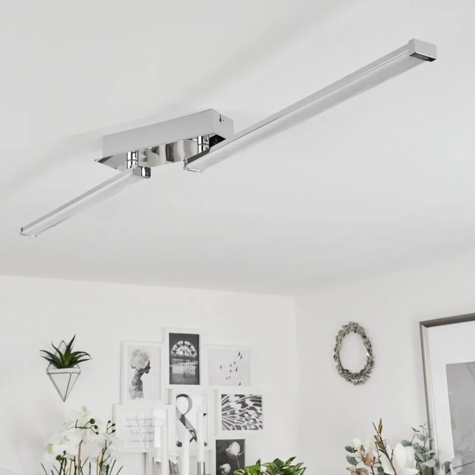 Plafonnierkudus Led Chrome, 1 Lumiere