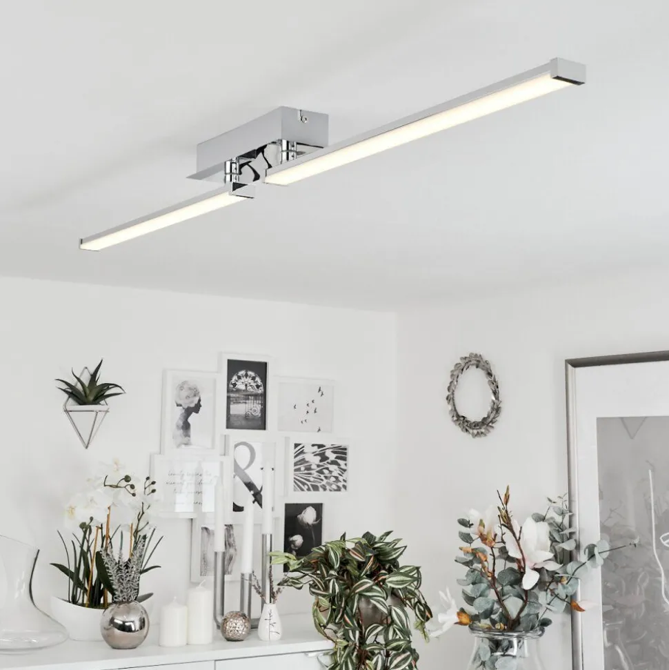 Plafonnierkudus Led Chrome, 1 Lumiere