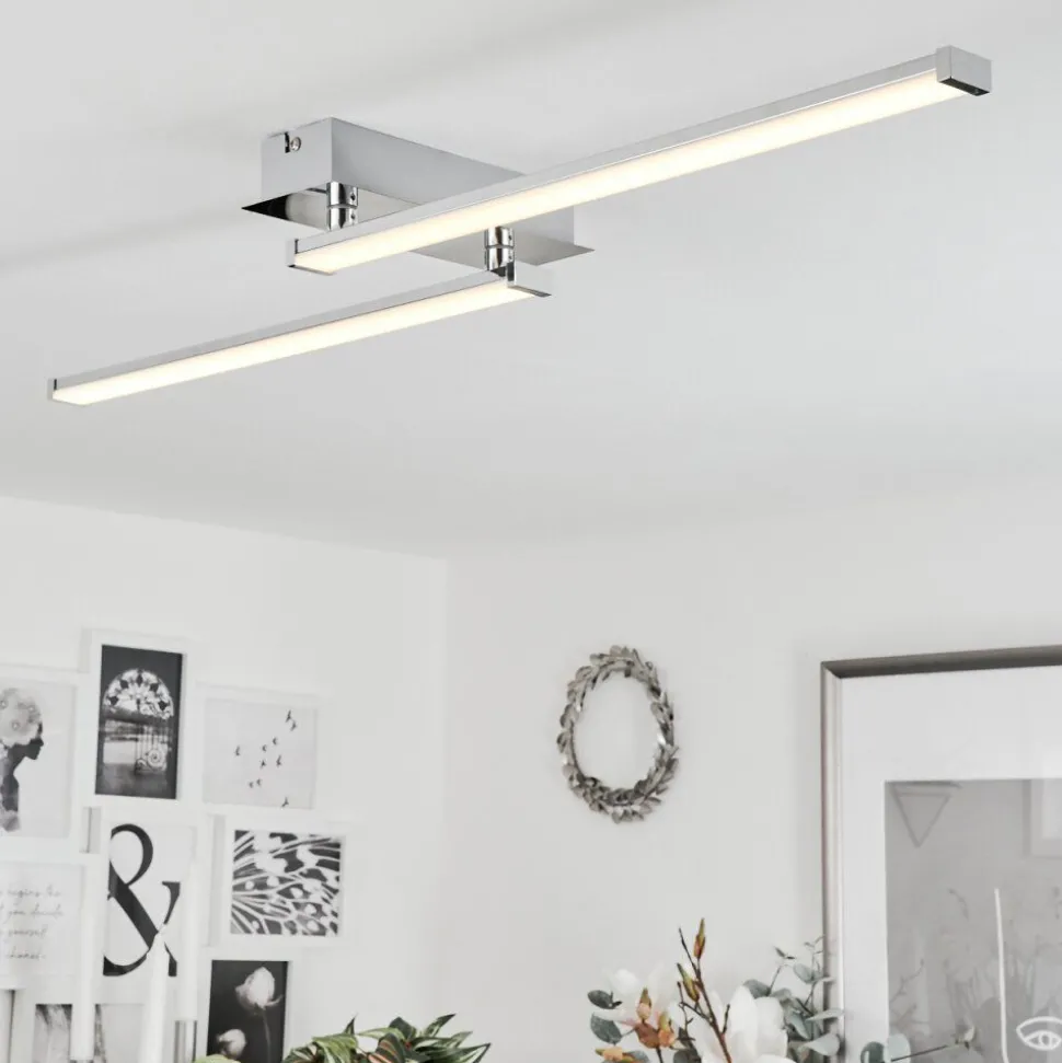 Plafonnierkudus Led Chrome, 1 Lumiere