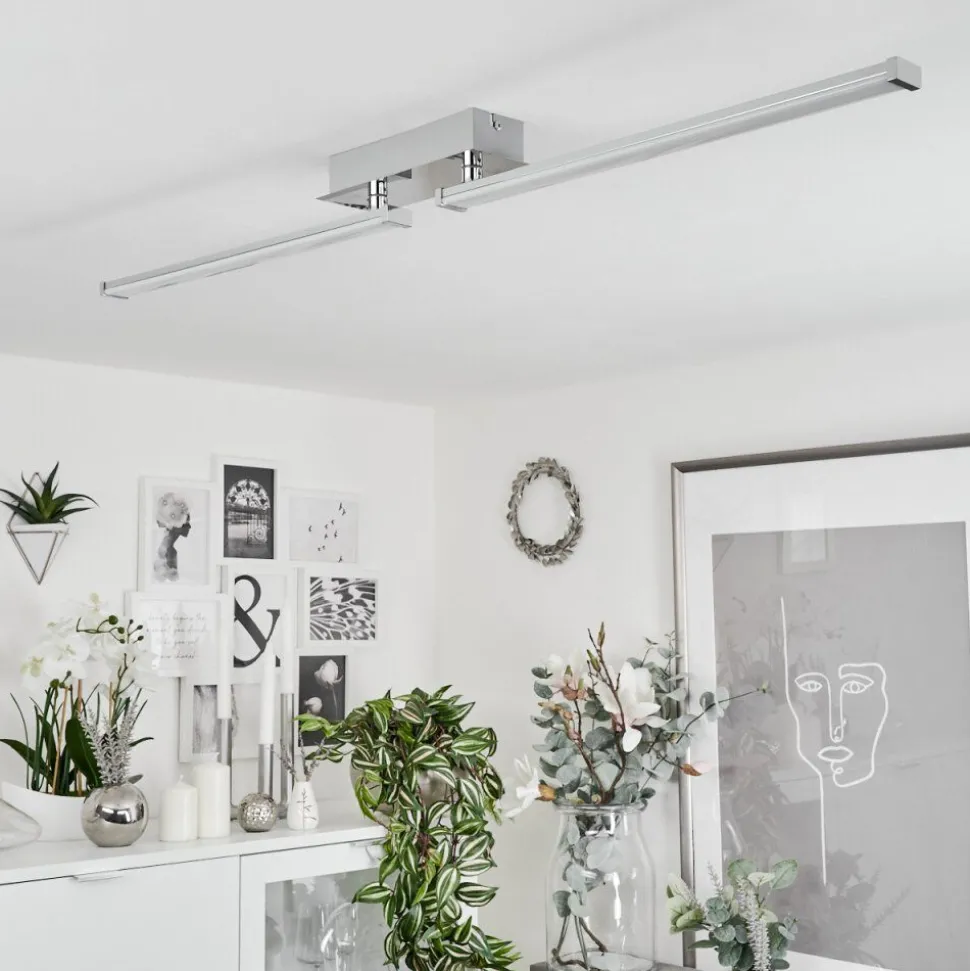 Plafonnierkudus Led Chrome, 1 Lumiere