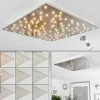Plafonniermadrier Led Nickel Mat, Blanc, 1 Lumiere, Telecommandes