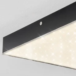 Plafonniermentque Led Noir, 1 Lumiere