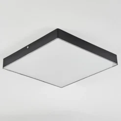 Plafonniermentque Led Noir, 1 Lumiere