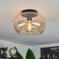 Plafonniermolloy Ambre, 1 Lumiere