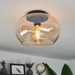 Plafonniermolloy Ambre, 1 Lumiere