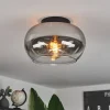 Plafonniermolloy Clair, Fume, 1 Lumiere