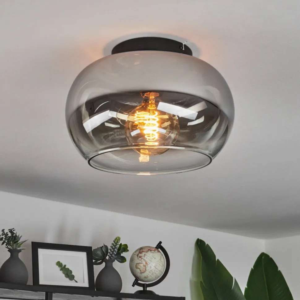 Plafonniermolloy Clair, Fume, 1 Lumiere
