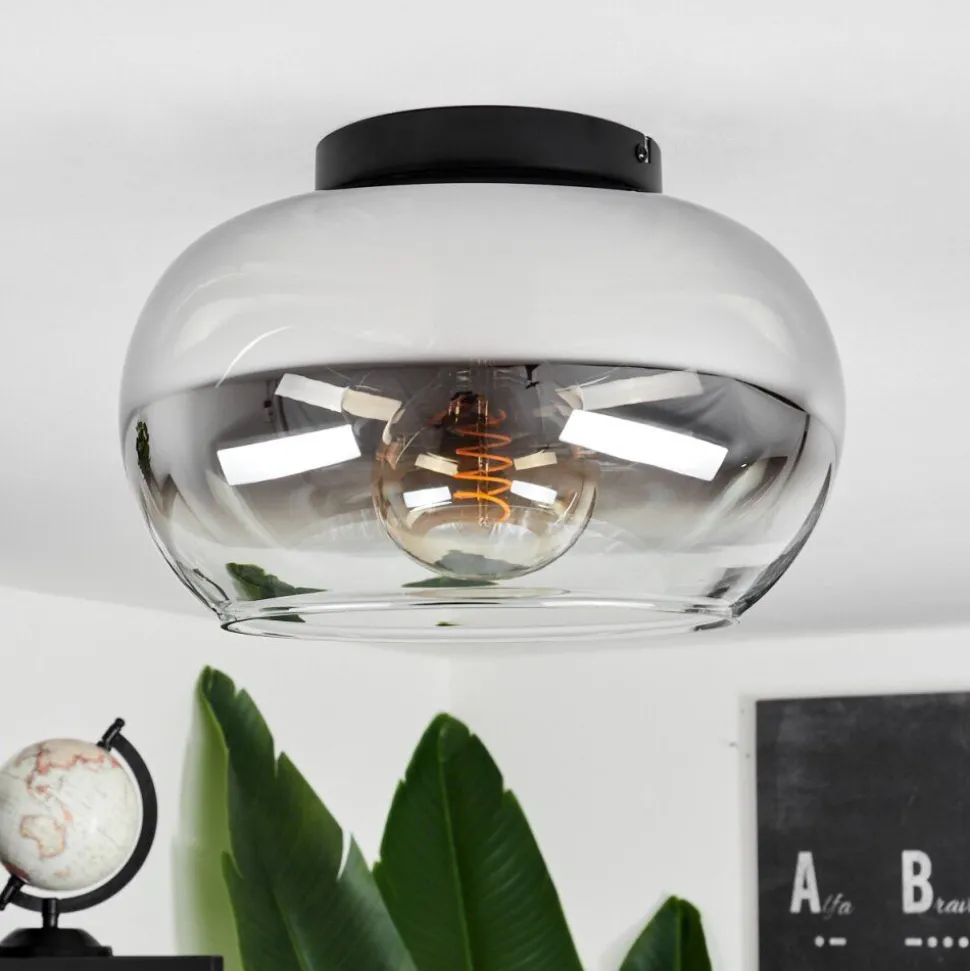 Plafonniermolloy Clair, Fume, 1 Lumiere