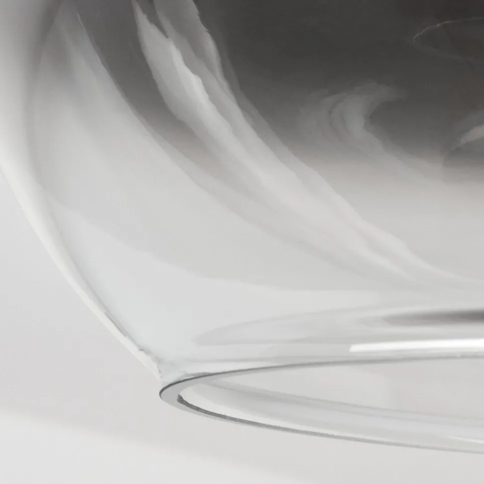 Plafonniermolloy Clair, Fume, 1 Lumiere