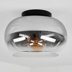 Plafonniermolloy Clair, Fume, 1 Lumiere